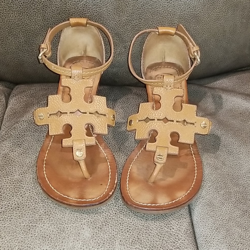 Size 7.5 Tory Burch Mini Wedge Sandal